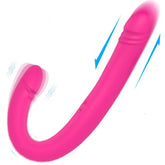 Dildo Doble con vibracion y empuje