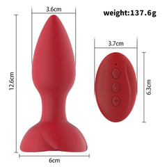 Plug Anal Red Rose Control Butt Plug