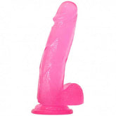 Dildo Jelly Ventosa Grande 8" Cake Sex Shop México