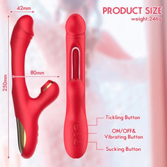 Vibrador sexual Red Tornado Cake Sex Shop Juguetes Sexuales para Adultos