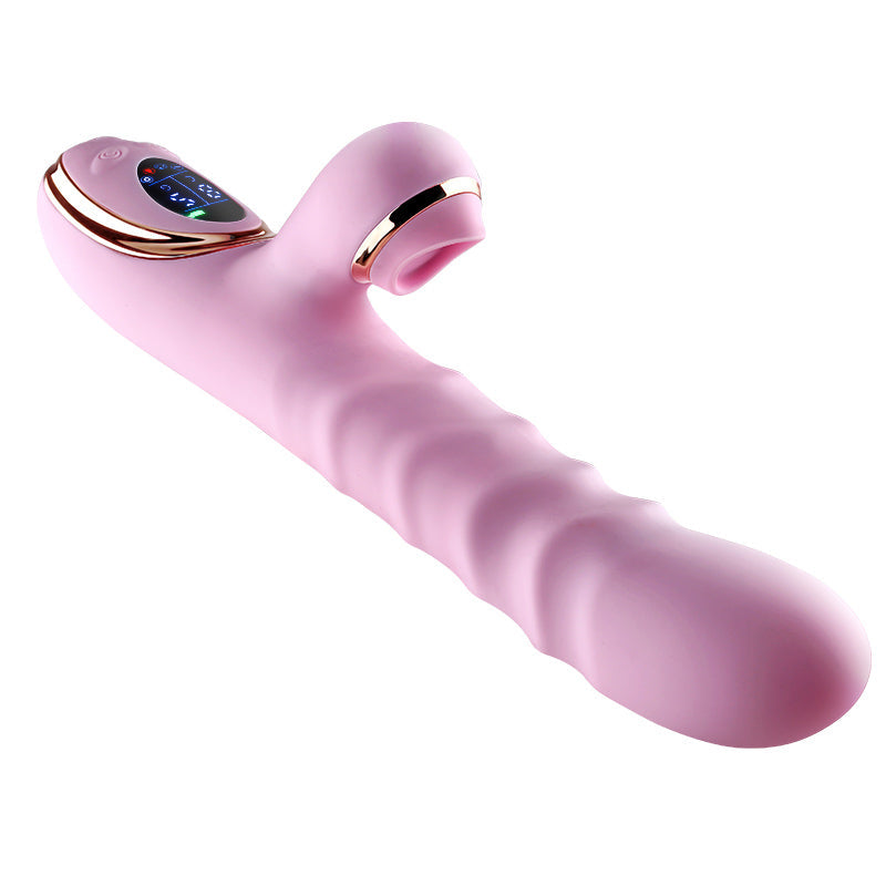 Vibrador sexual Lolita Telescopic Cake Sex Shop Juguetes Sexuales para Adultos